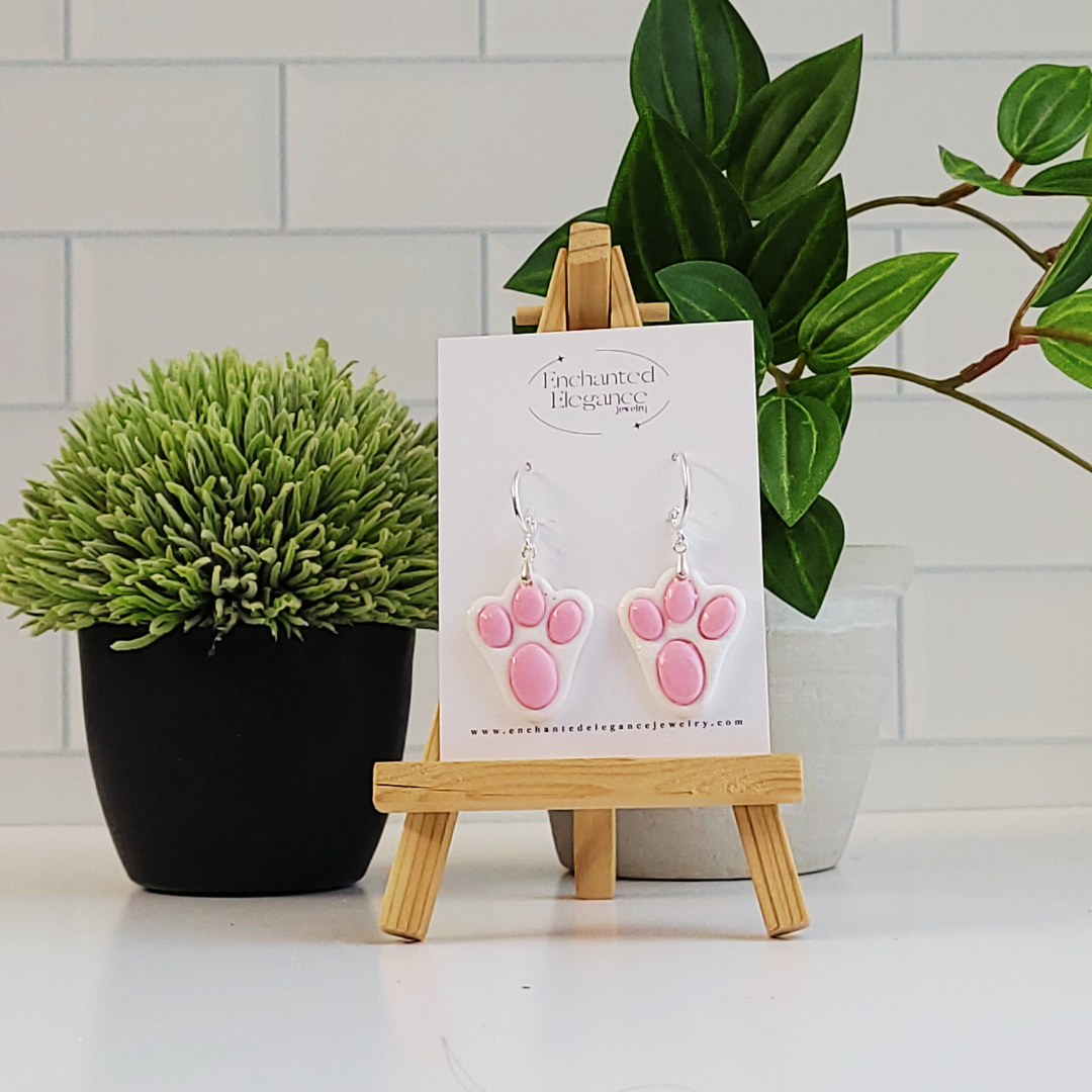 Bunny Feet Dangle Earrings