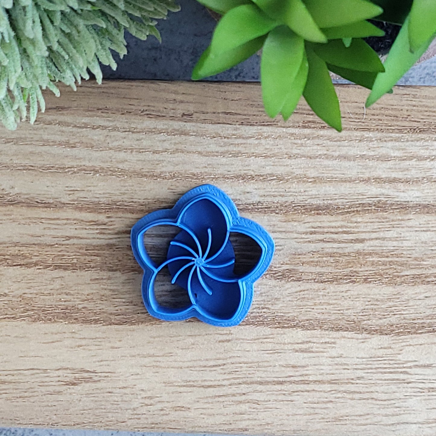 5 Petal Embossed Flower Clay Cutter