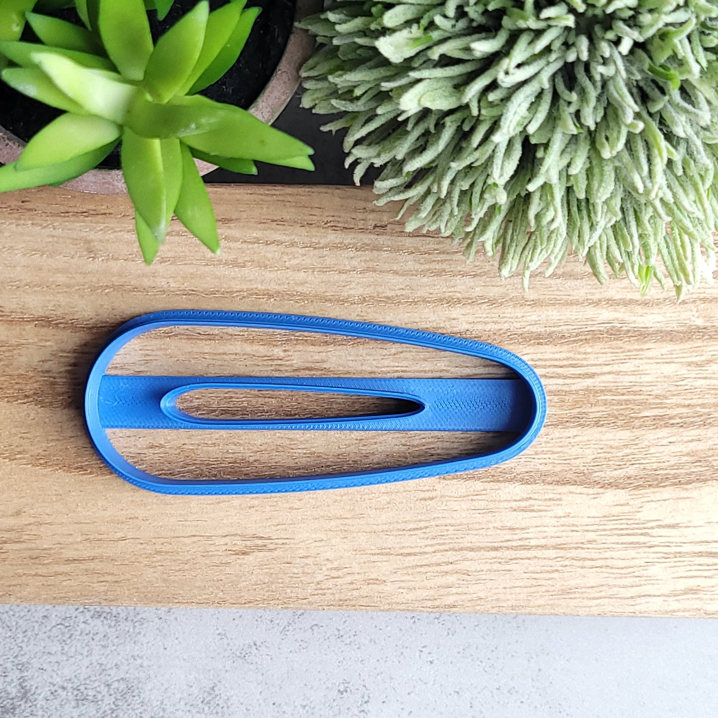 Oval Cutout Barrette Clay Cutter