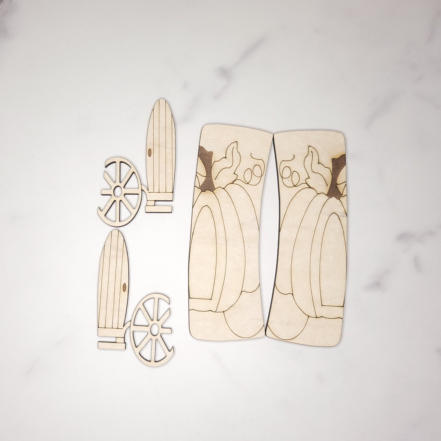 Pumpkin Carriage Laser Cut Barrette Blanks – DIY Fairy Tale Hair Clips