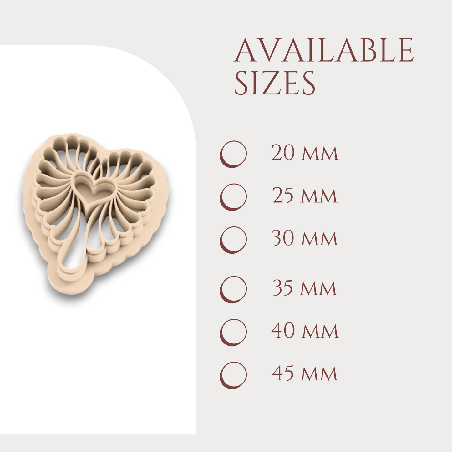 Dripping Heart Polymer Clay Cutter – Valentine Embossed 3D Earring Cutter