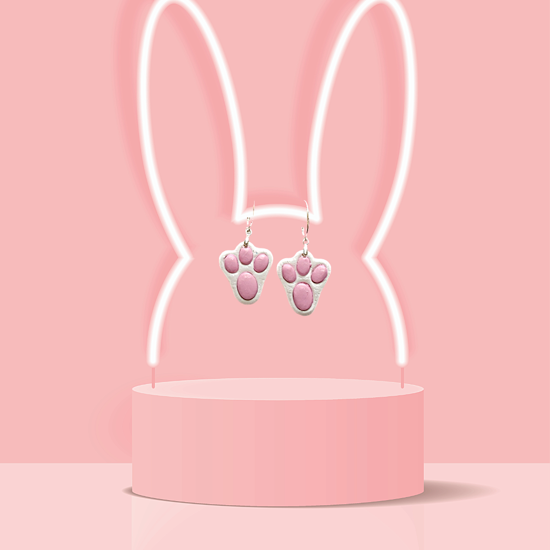 Bunny Feet Dangle Earrings