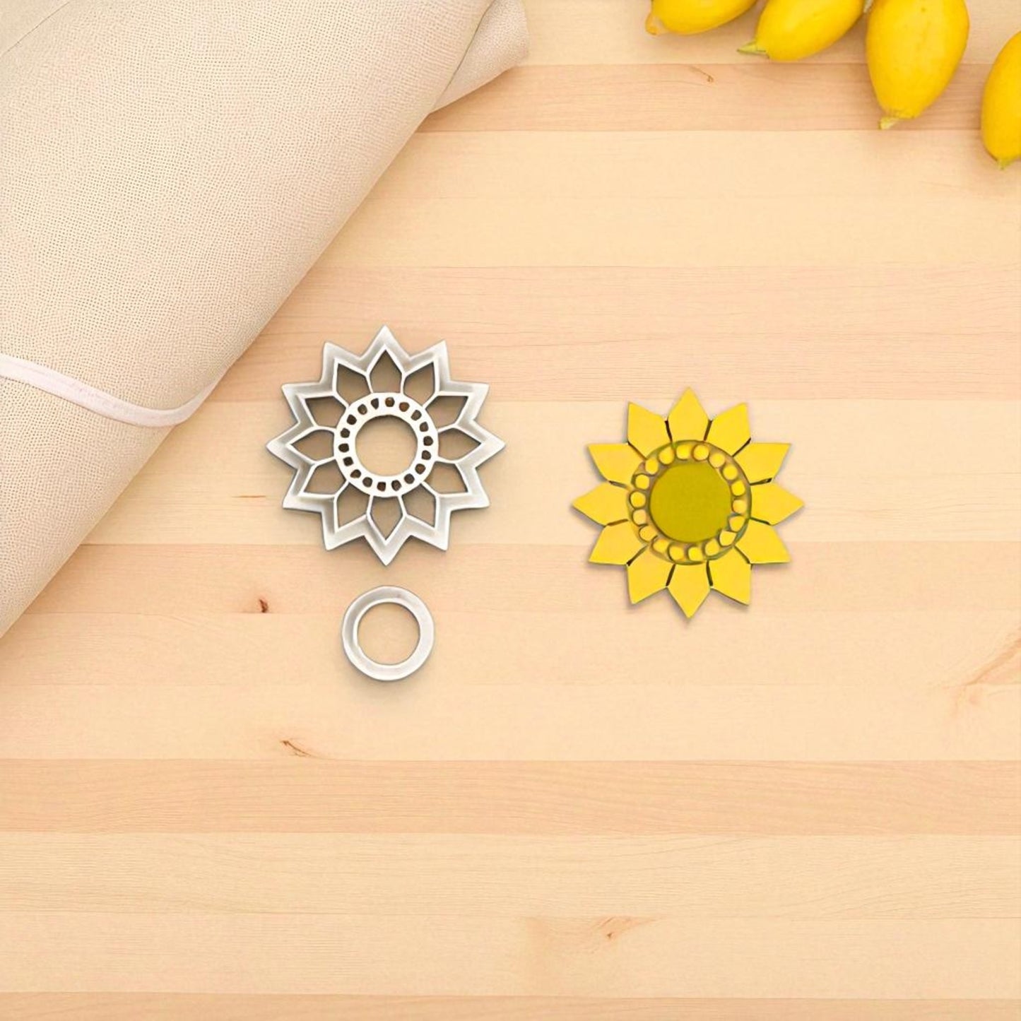 Sunflower Polymer Clay Cutter