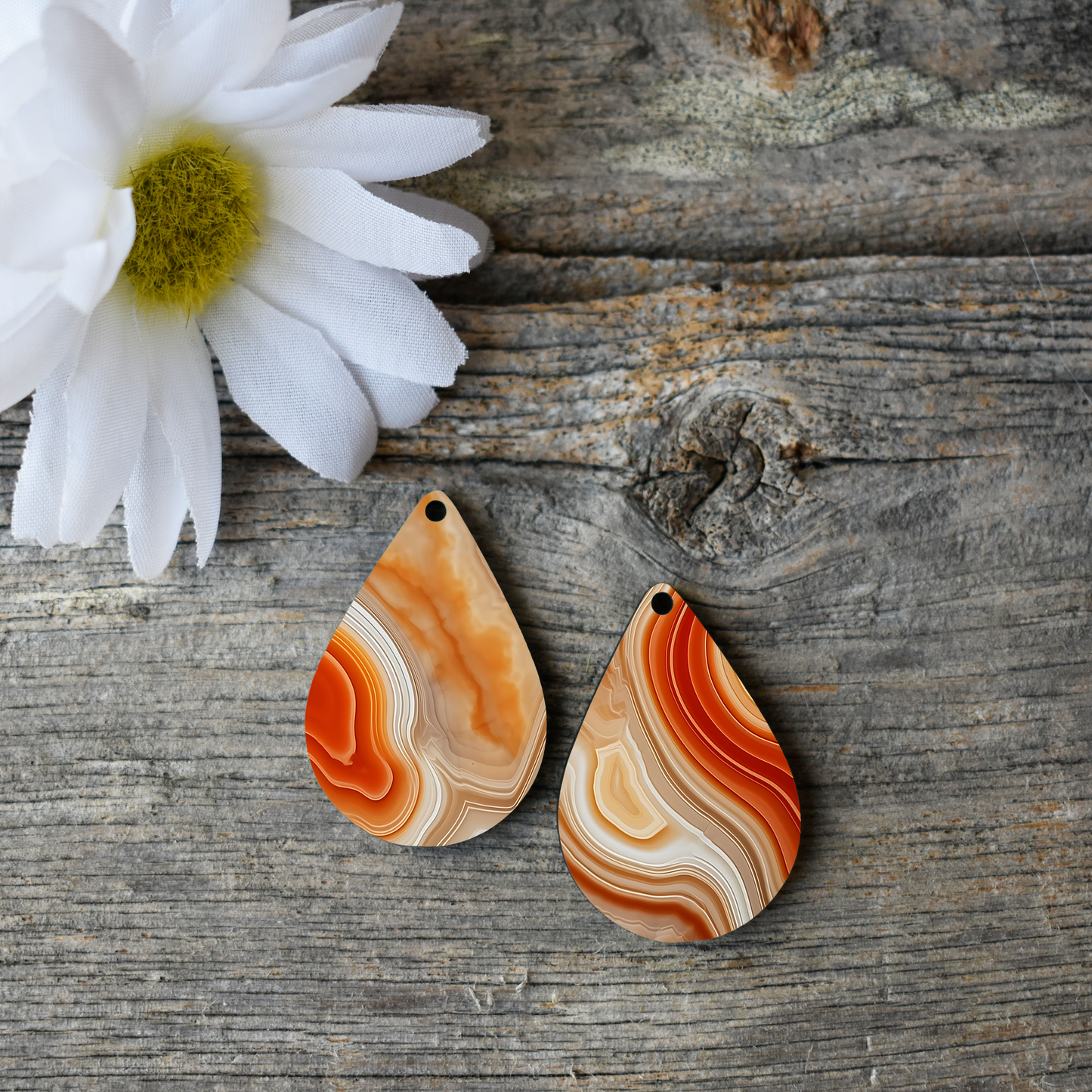 Sunset Agate Clay Transfer