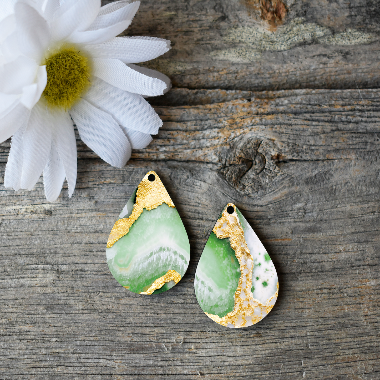 Emerald Luxe Agate Clay Transfer