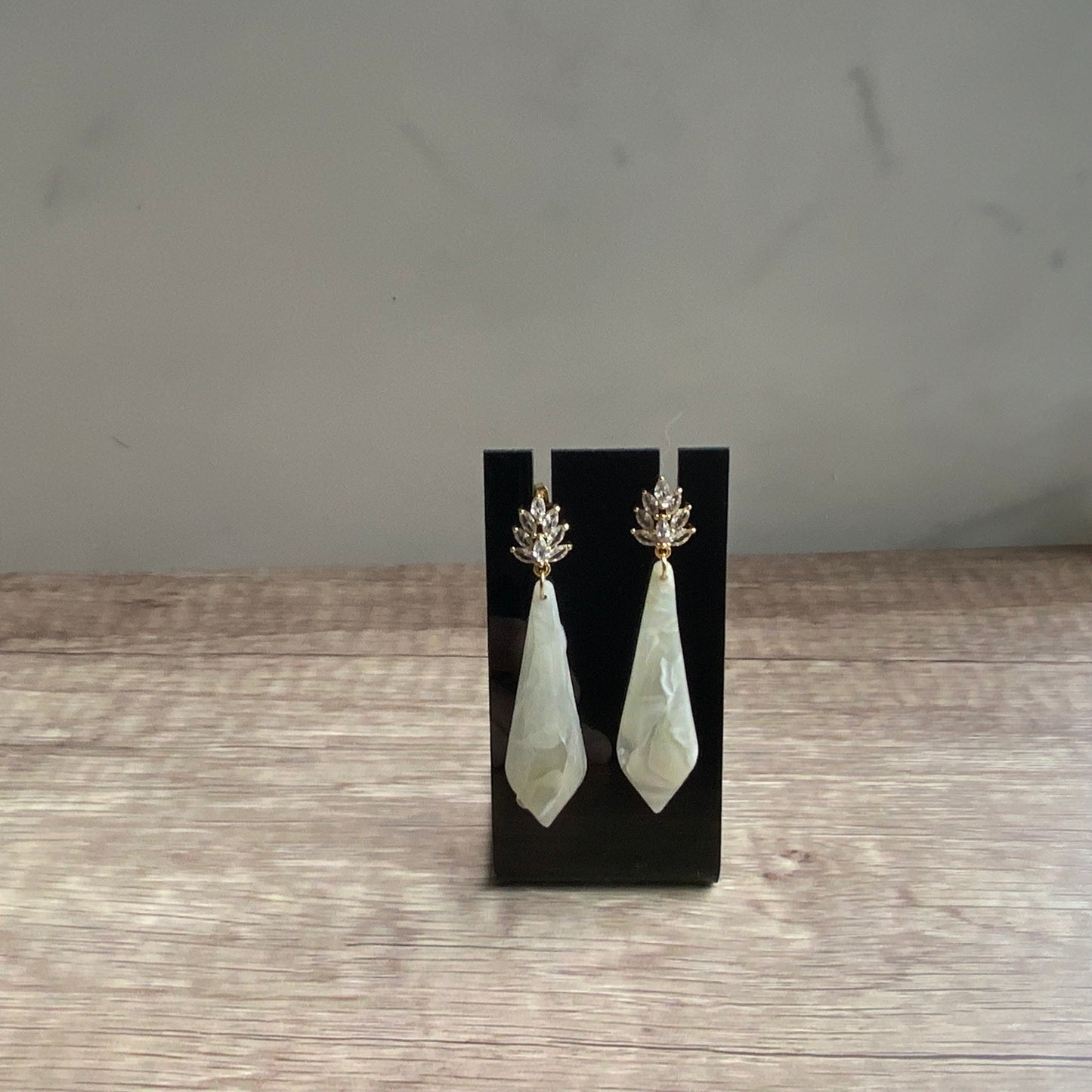 Ivory Wedding Dangle Earring