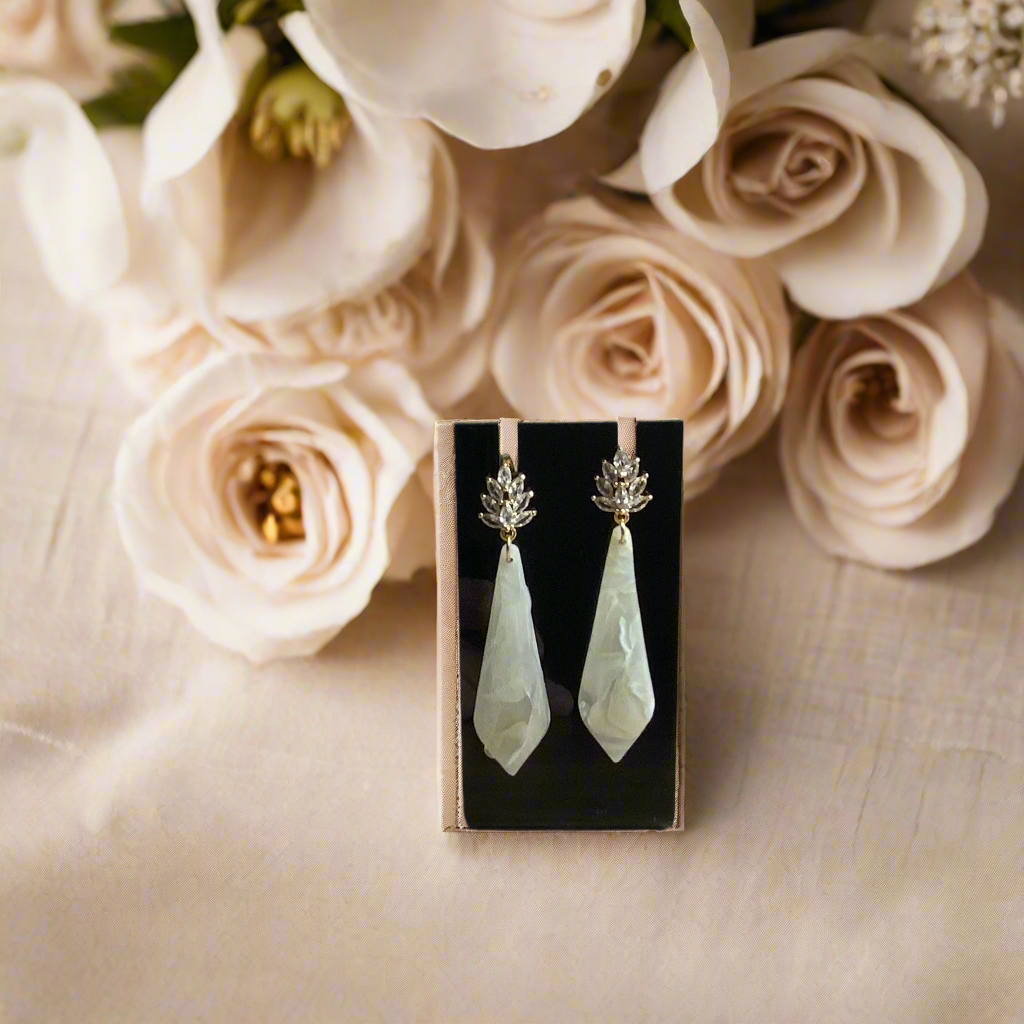 Ivory Wedding Dangle Earring