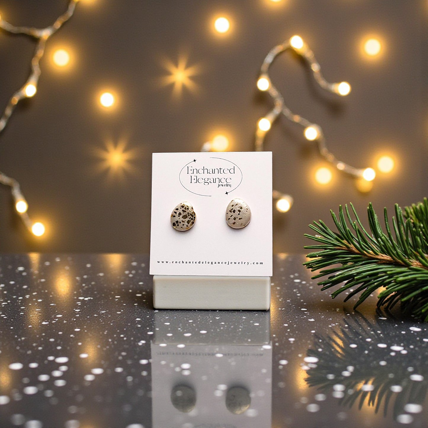 Pearl Gold Stud Earrings