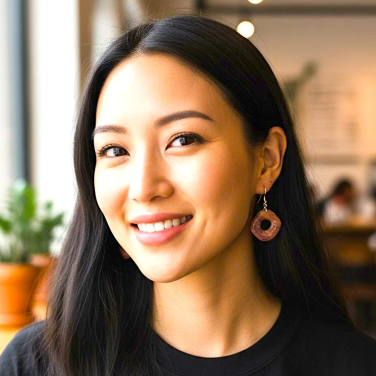 Autumn Sunset Dangle Clay Earrings