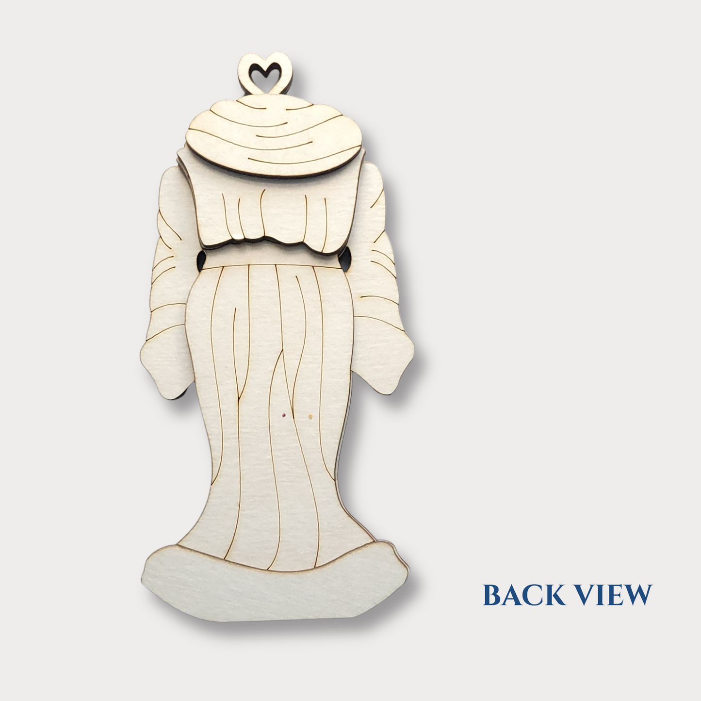 Mrs. Klaus Dress Wooden Ornament Blank