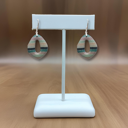 Dusky Sky Line Dangle Earrings