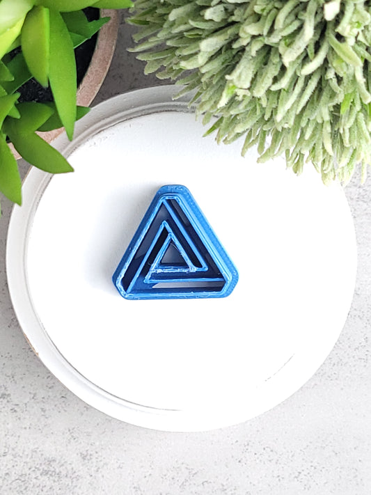 Embossed Triangle Clay Cutter