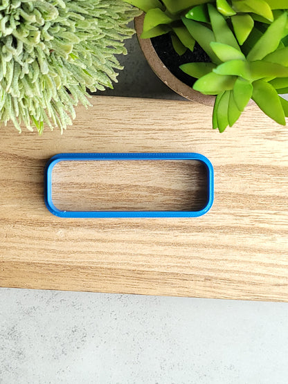 Slim Rectangle Barrette Clay Cutters
