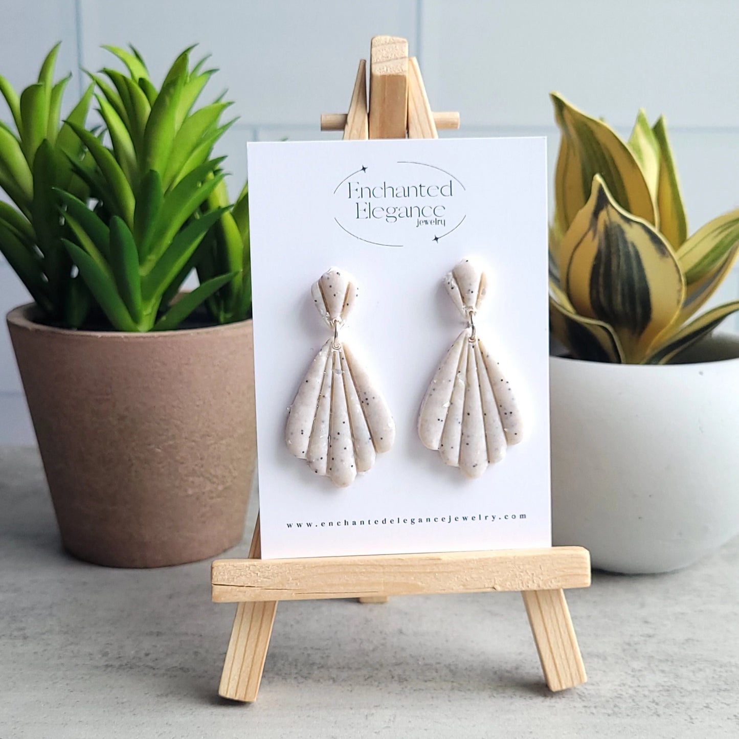 Sandy Beach Dangle Earrings