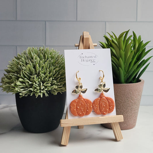 Decorative Pumpkin Earrings