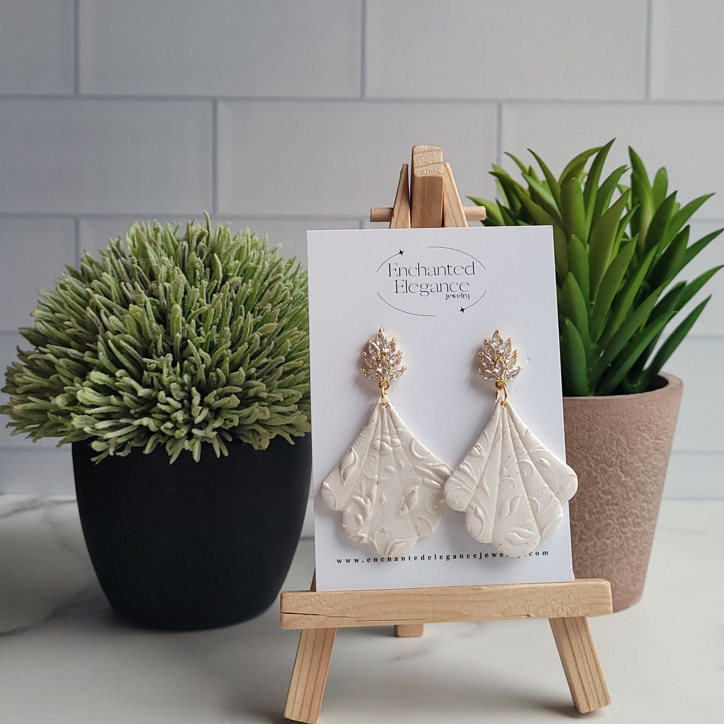 Elegant Ivory Lucy Earrings