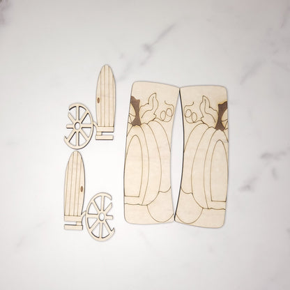 Pumpkin Carriage Laser Cut Barrette Blanks – DIY Fairy Tale Hair Clips
