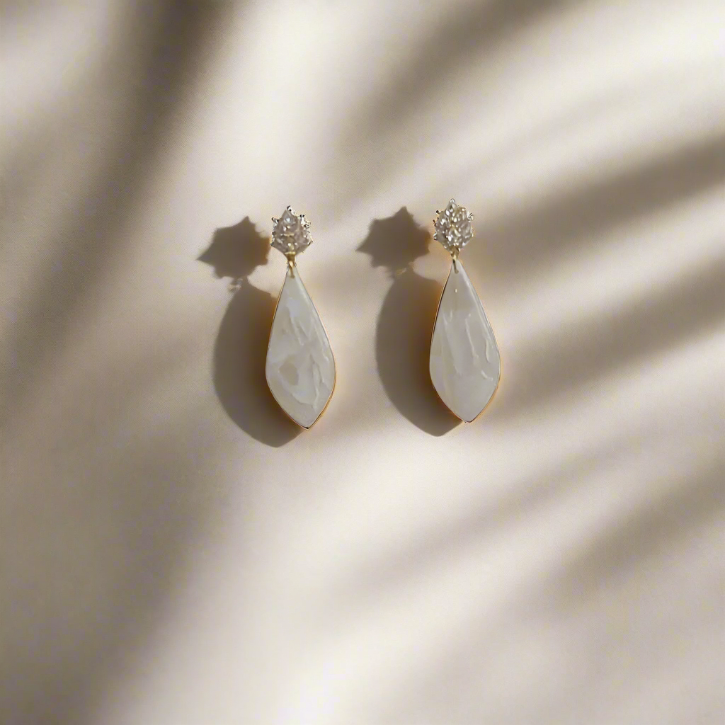 Ivory Abby Translucent Dangle Earring