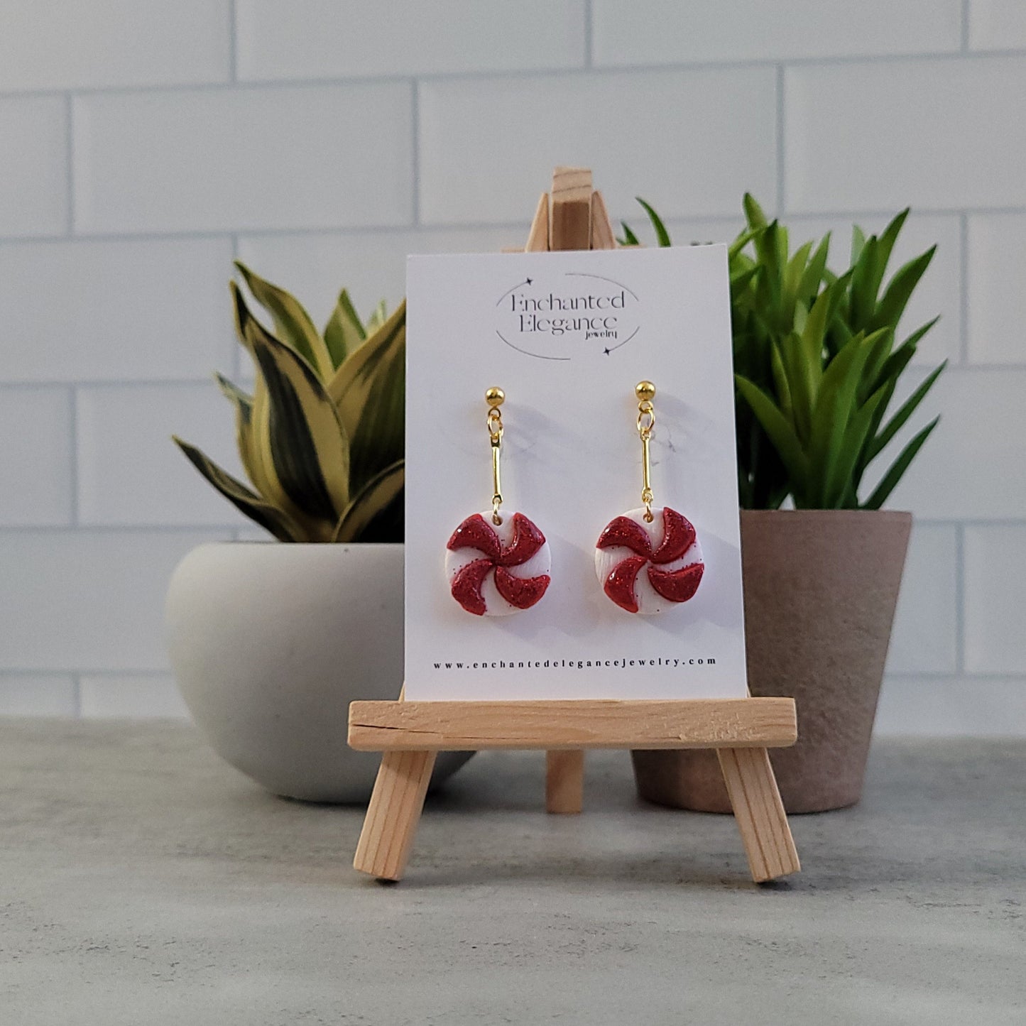 Peppermint Dangle Earrings