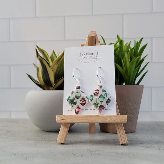 Christmas Baubles Dangle Earrings