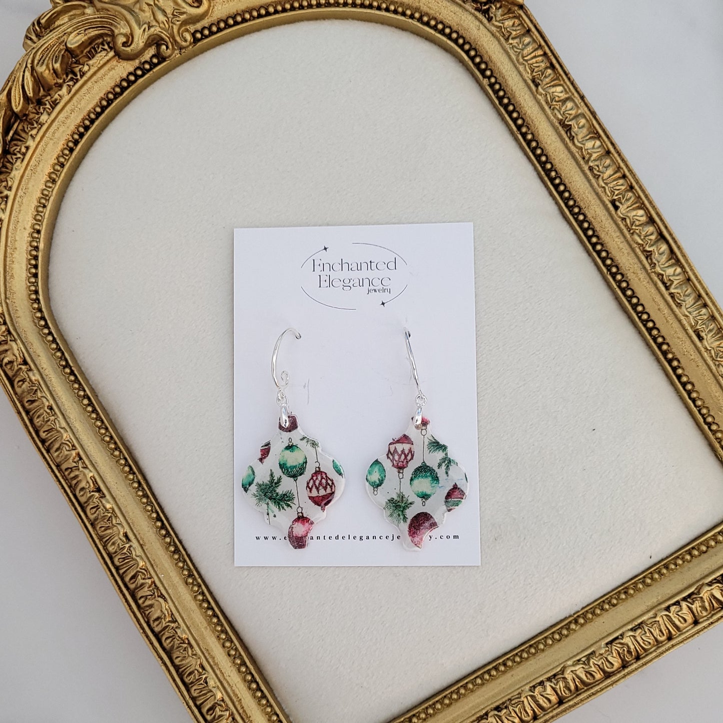 Christmas Baubles Dangle Earrings