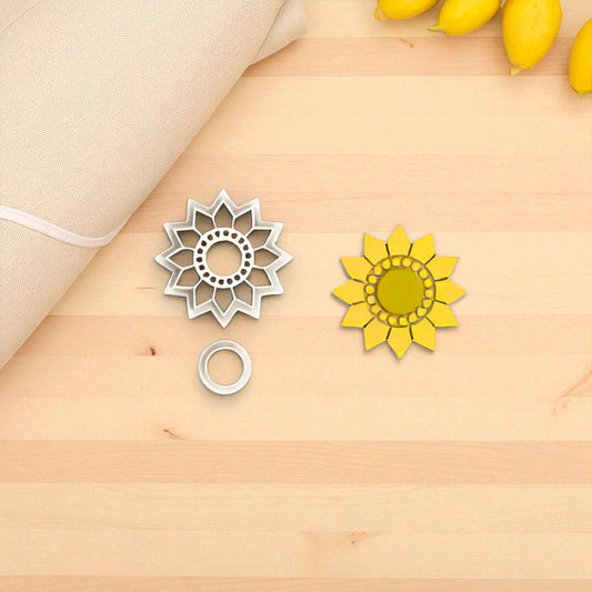 Sunflower Polymer Clay Cutter