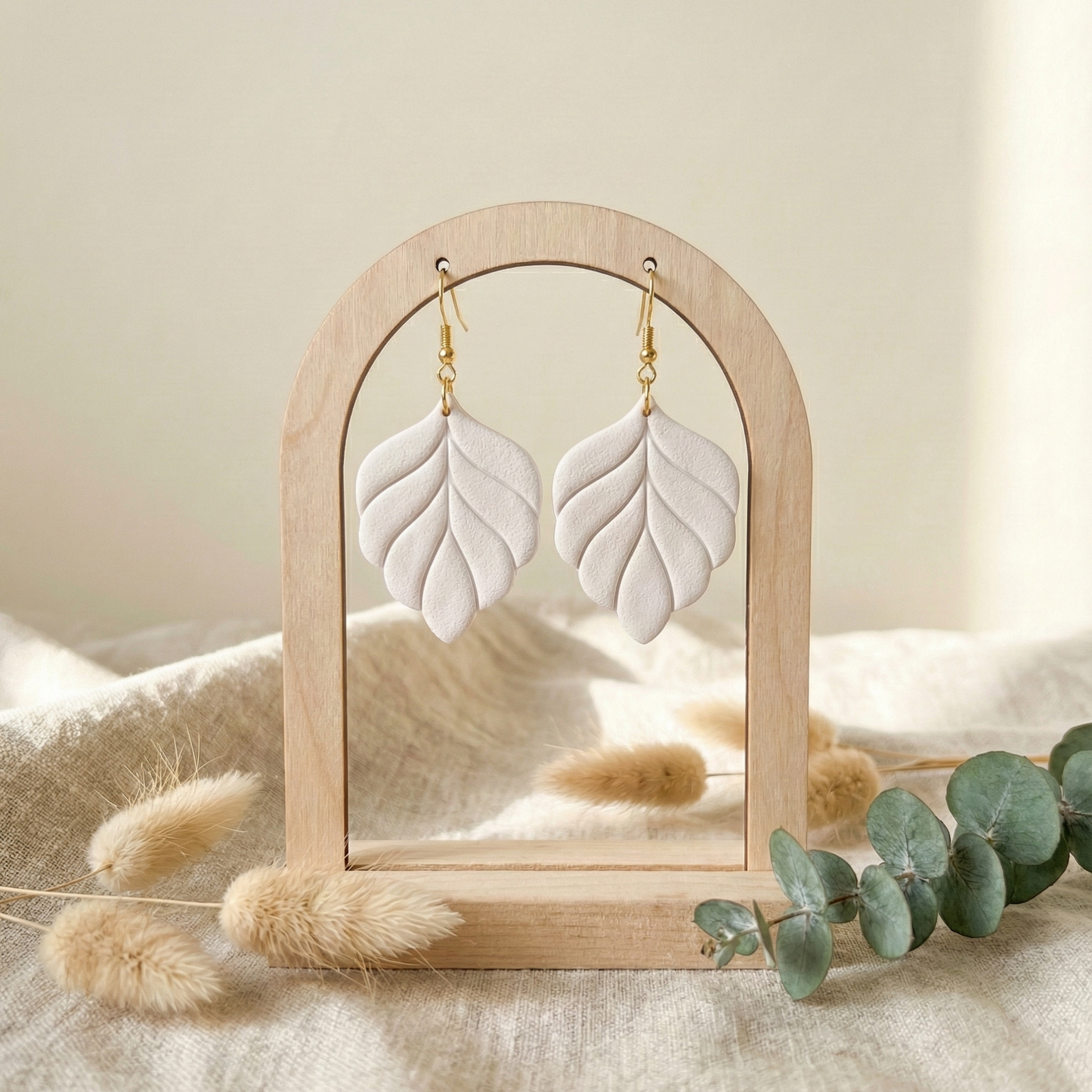 Embossed Leaf Polymer Clay Cutter