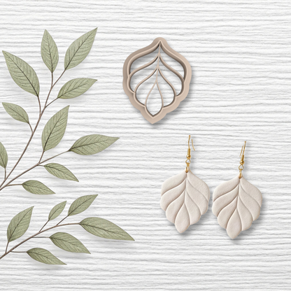 Embossed Leaf Polymer Clay Cutter