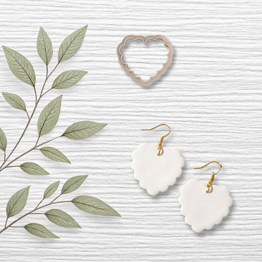 Scalloped Heart Polymer Clay Cutter