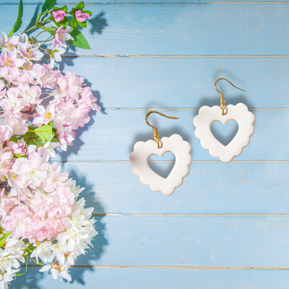 Scalloped Cutout Heart Polymer Clay Cutter