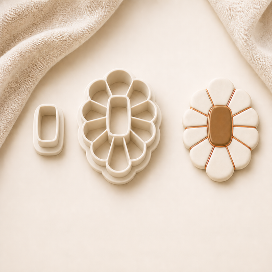 Oval Bezel Polymer Clay Cutter Set