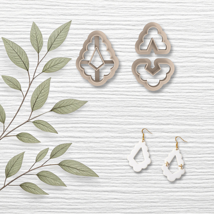 3 Piece Scalloped Arc Clay Cutter Set