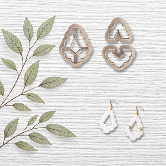 3 Piece Scalloped Arc Clay Cutter Set