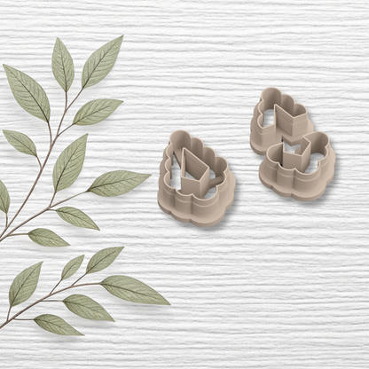 3 Piece Scalloped Arc Clay Cutter Set