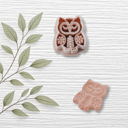 Boho Owl Polymer Clay Cutter