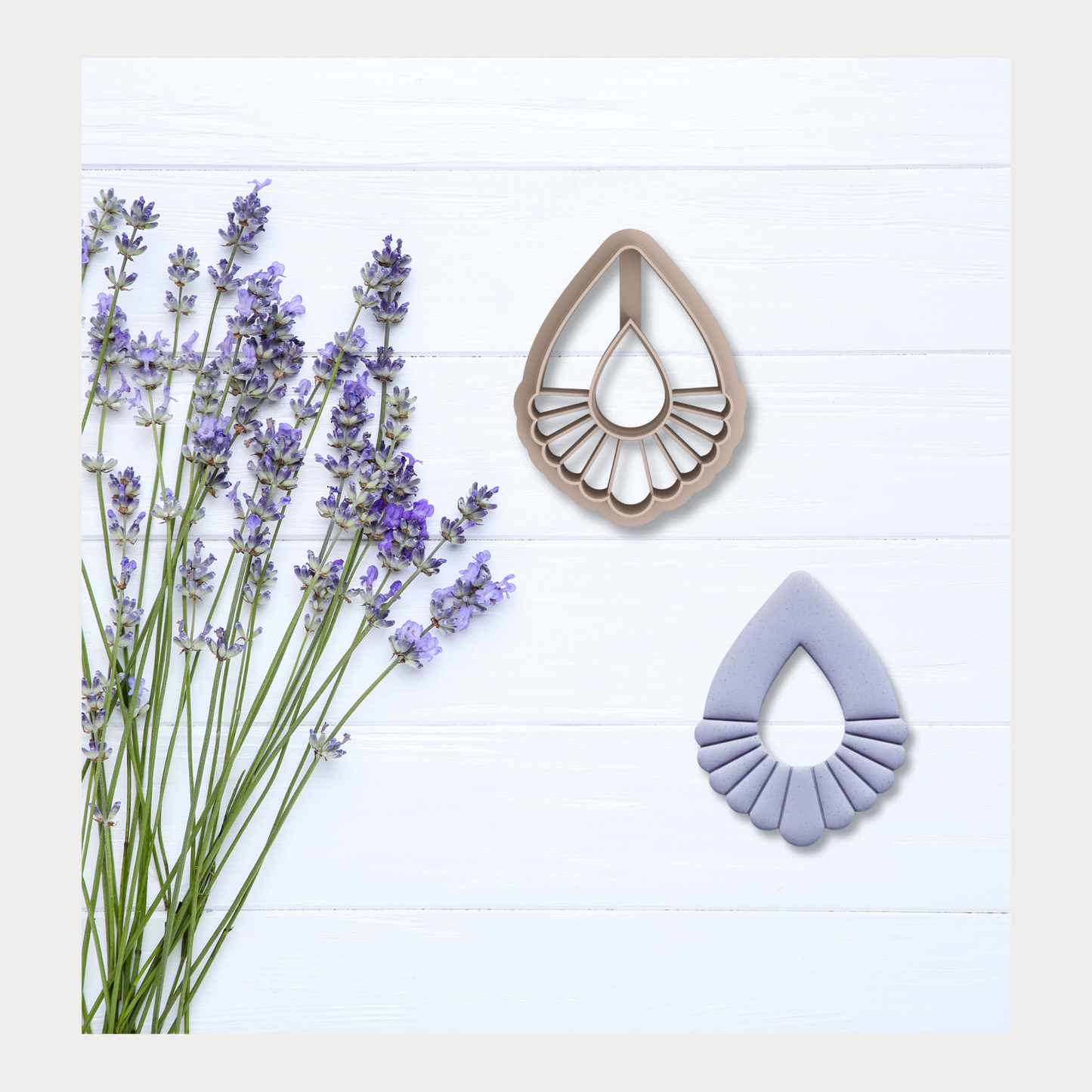 Embossed Tear Polymer Clay Cutter