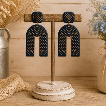 Herringbone Arch Polymer Clay Cutter