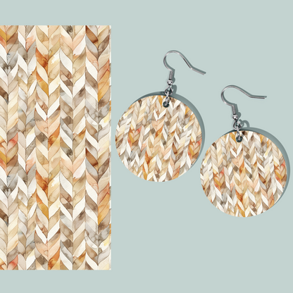 Fall Chevron 1118 Clay Transfer Sheet