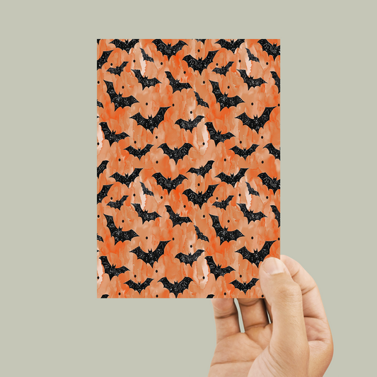 Halloween Bats 1125 Clay Transfer Sheet