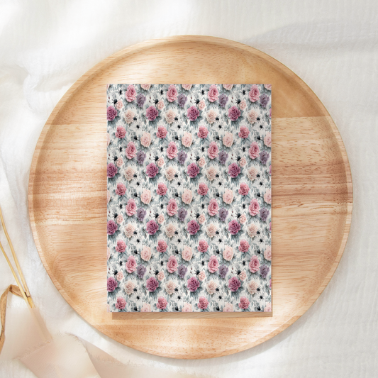 Midnight Rose Spider Clay Transfer