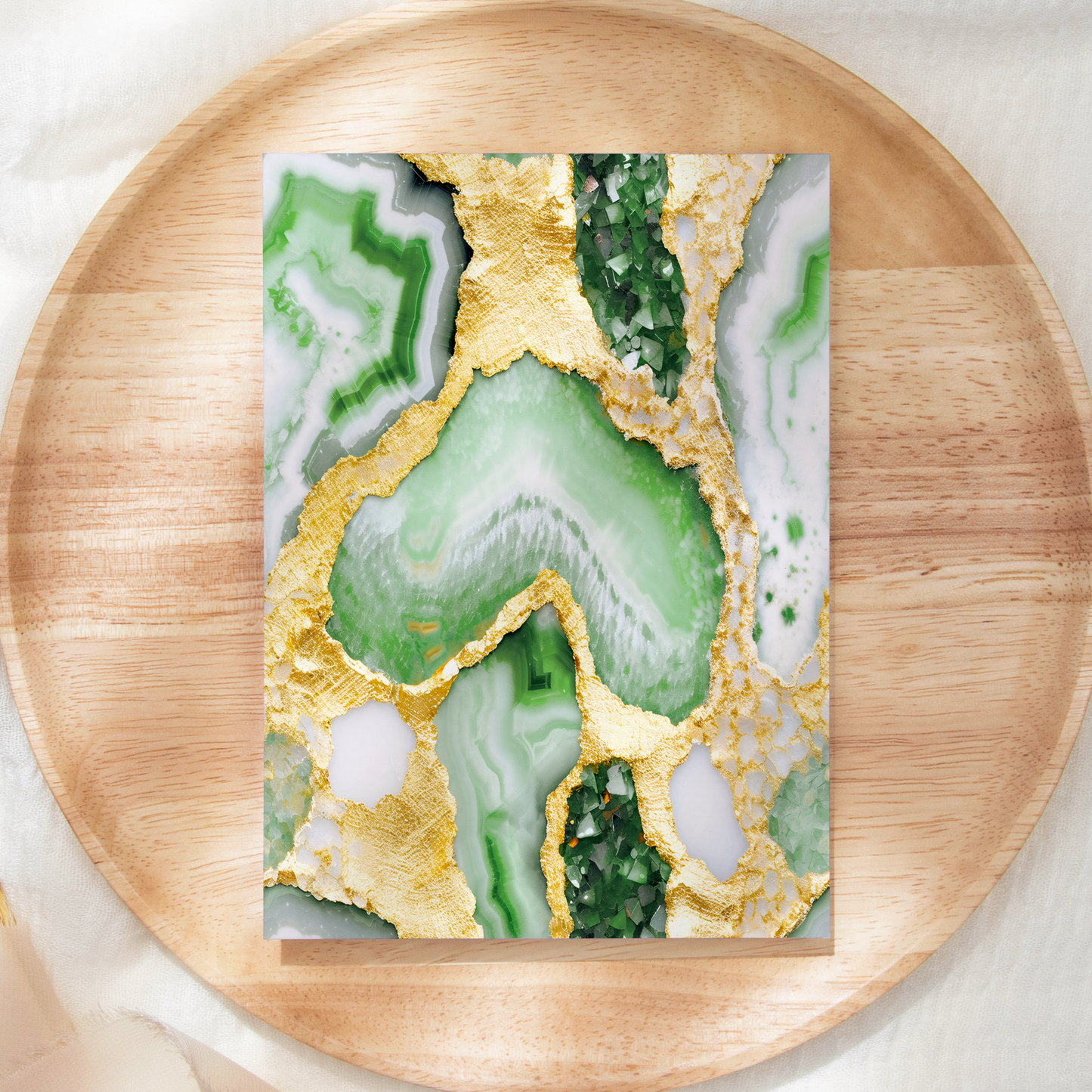Emerald Luxe Agate Clay Transfer