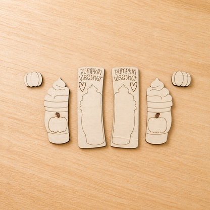 Pumpkin Weather Wooden Barrette Blank – 4.1 in