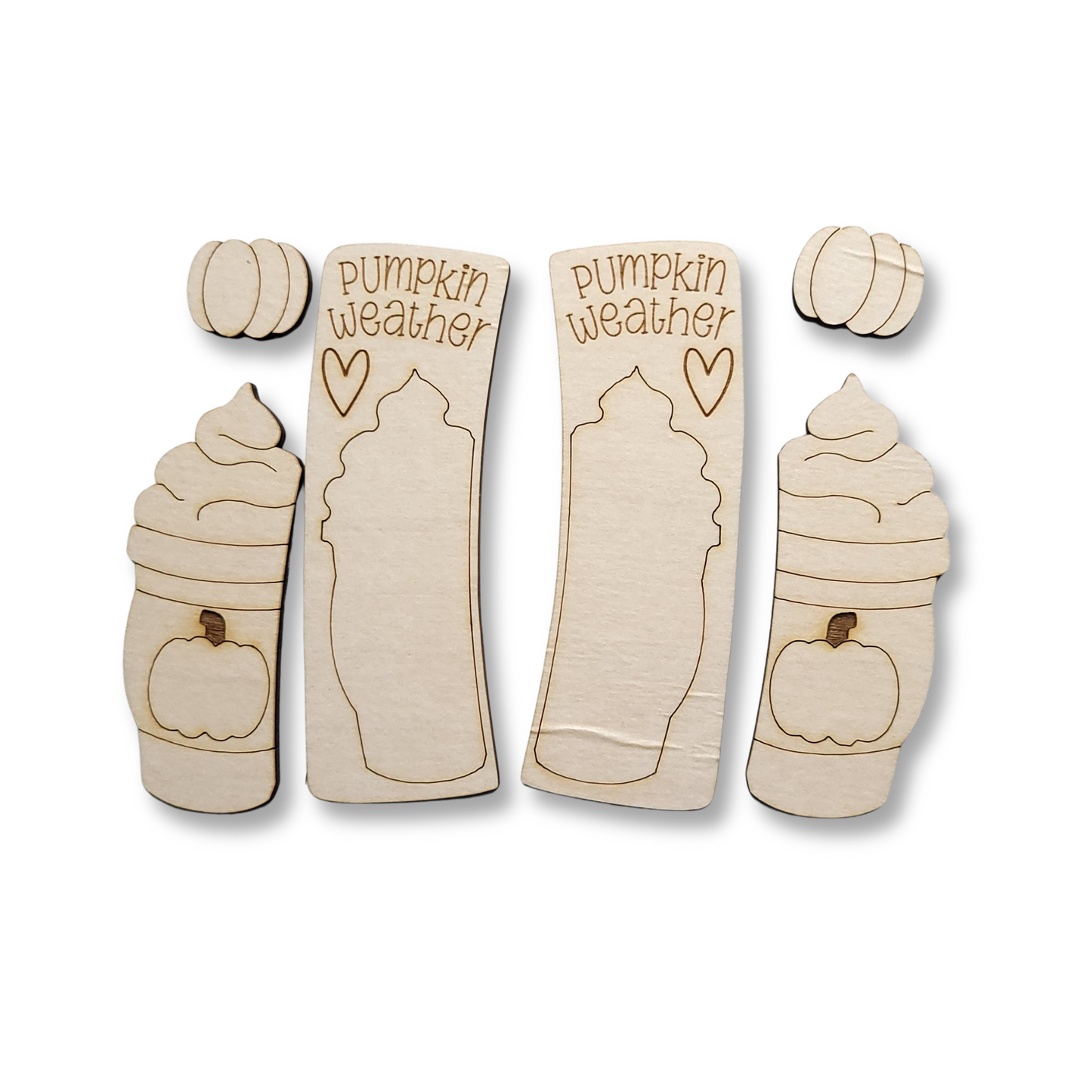 Pumpkin Weather Wooden Barrette Blank