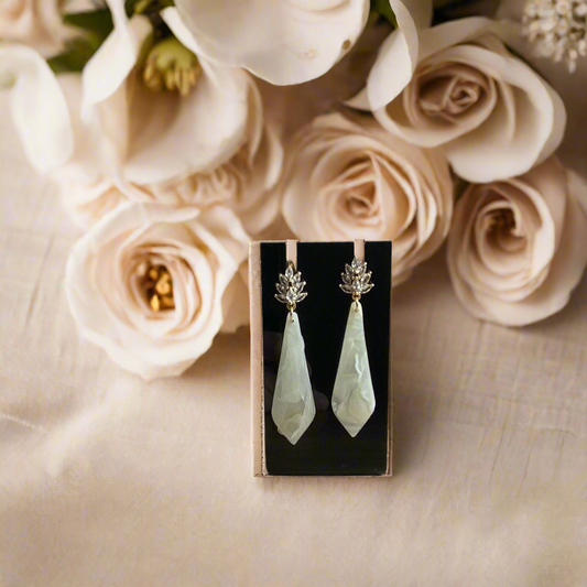 Ivory Wedding Dangle Earring