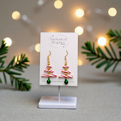 Peppermint Tree Dangle Earrings