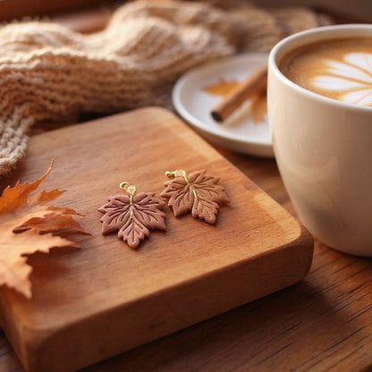 Fall Leaves Clay Earrings