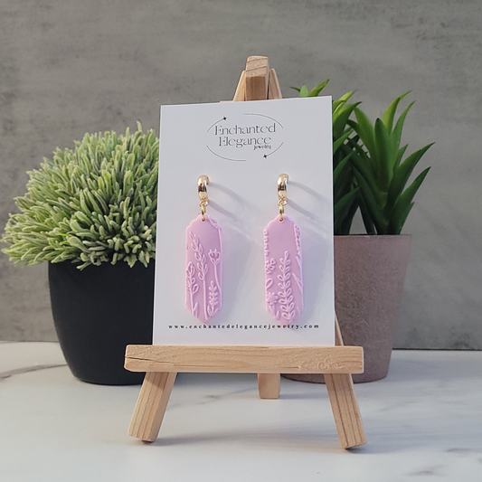 Pink Garden Dangle Earrings