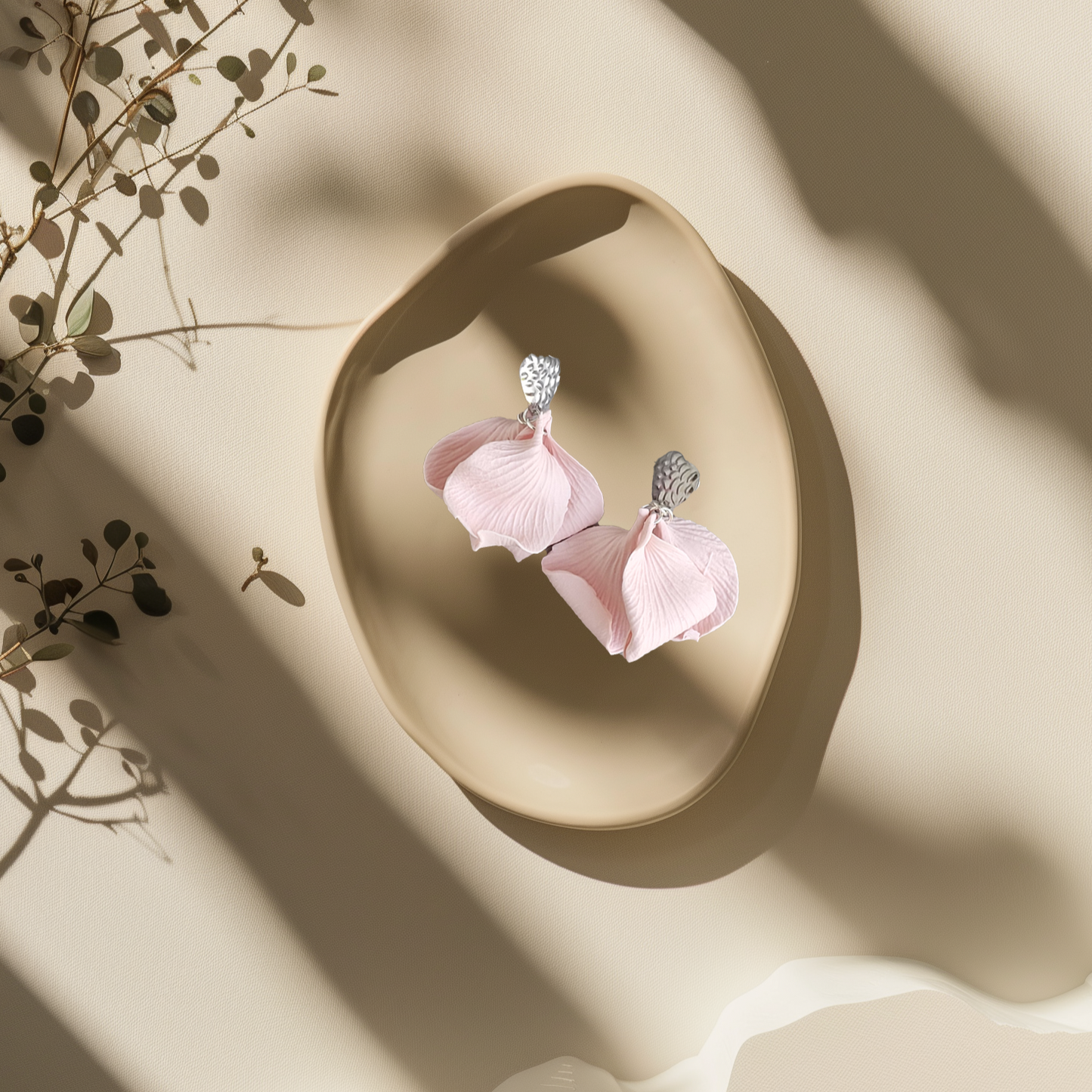 Pink Petal Earrings