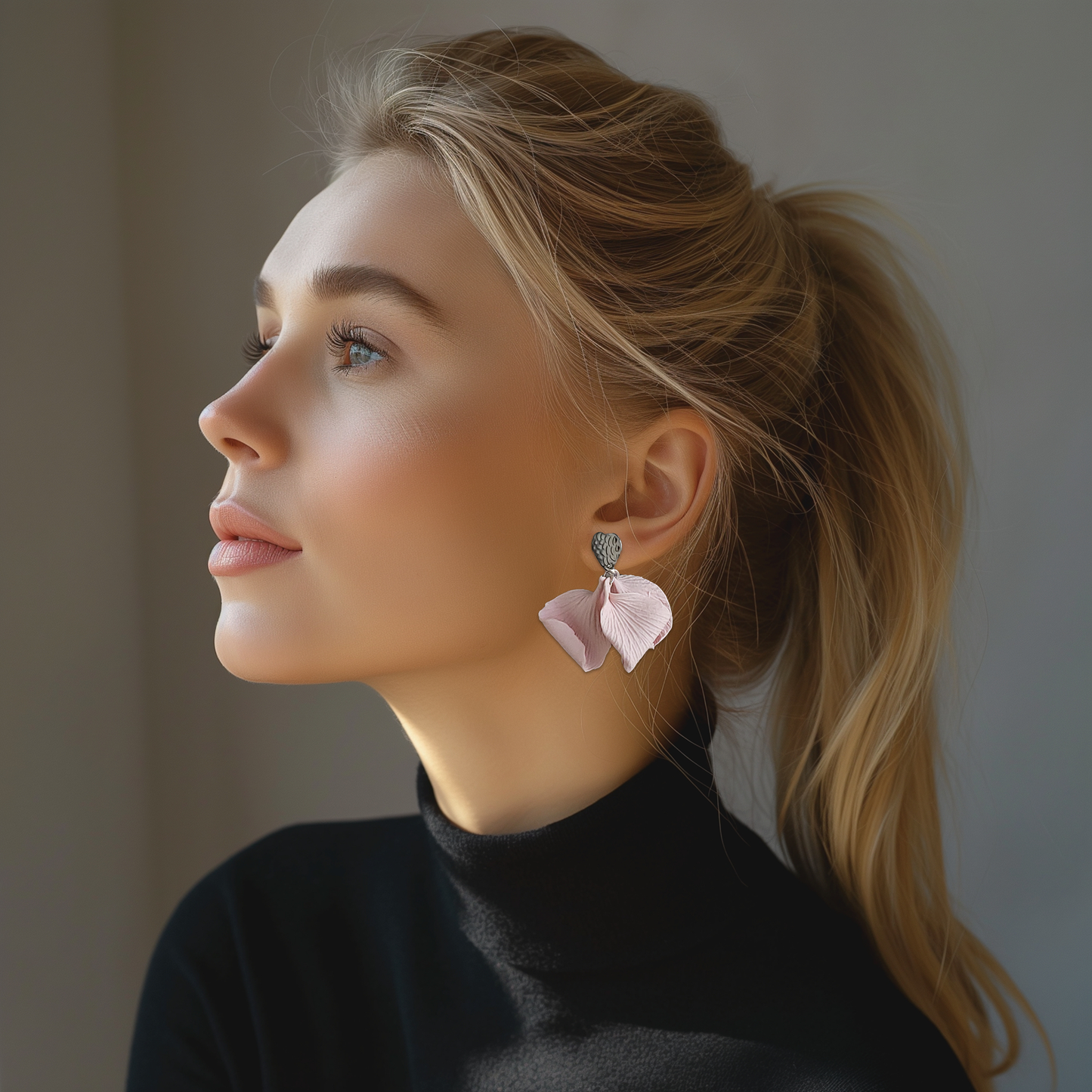 Pink Petal Earrings