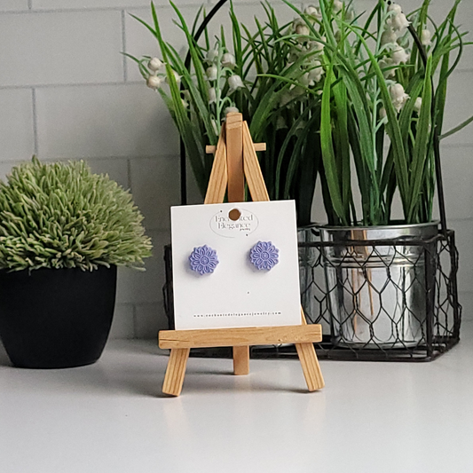 Mandala Clay Studs